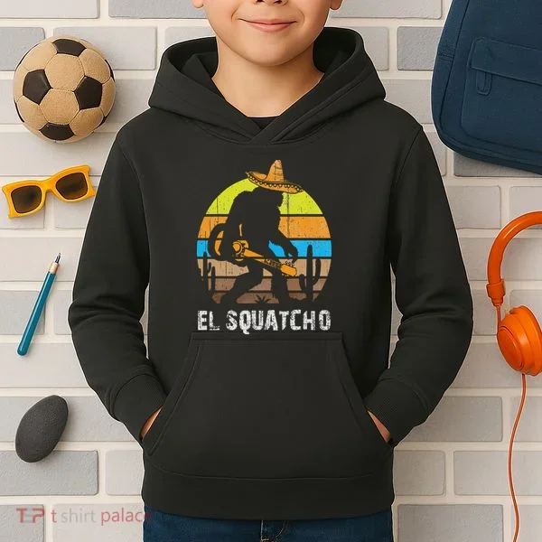 El Squatcho Bigfoot Sasquatch Kids Hoodie