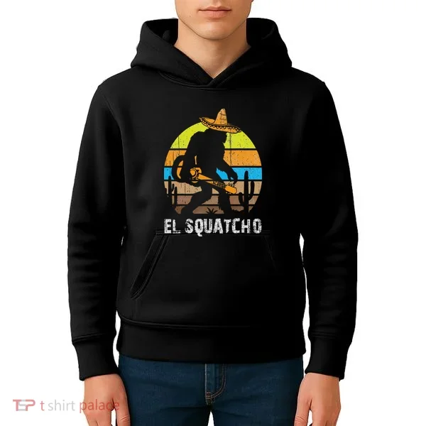 El Squatcho Bigfoot Sasquatch Kids Hoodie