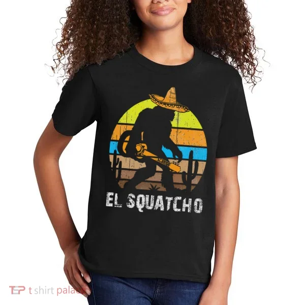 El Squatcho Bigfoot Sasquatch Kids T-Shirt
