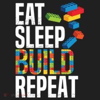Eat Sleep Build Repeat Building Blocks Bricks Master Builder Tumbler thumb 3