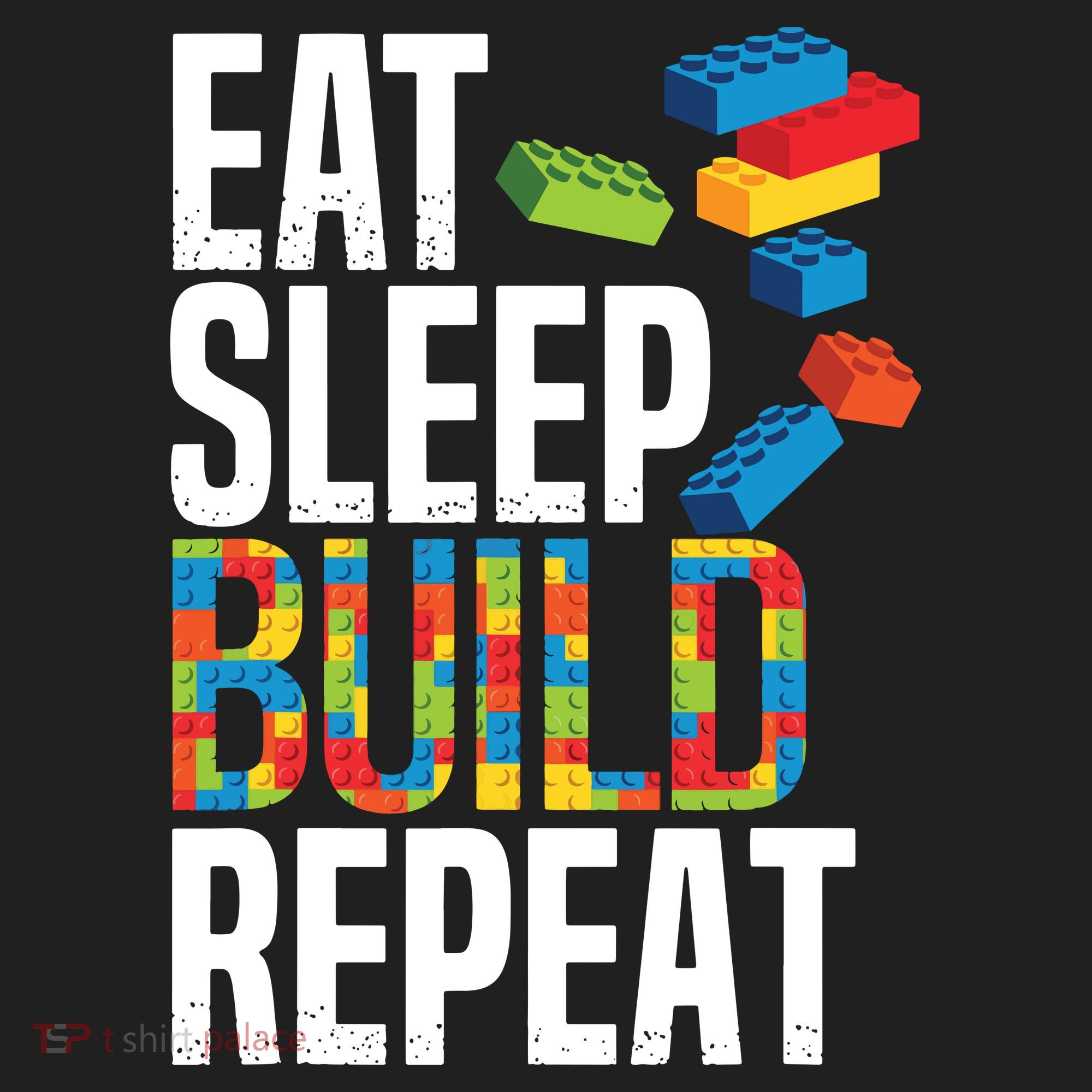 Eat Sleep Build Repeat Building Blocks Bricks Master Builder Tumbler