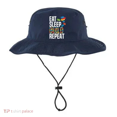 Eat Sleep Build Repeat Building Blocks Bricks Master Builder Bucket Hat