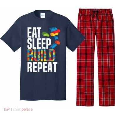 Eat Sleep Build Repeat Building Blocks Bricks Master Builder Pajama Set