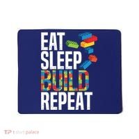 Eat Sleep Build Repeat Building Blocks Bricks Master Builder Mousepad thumb 0