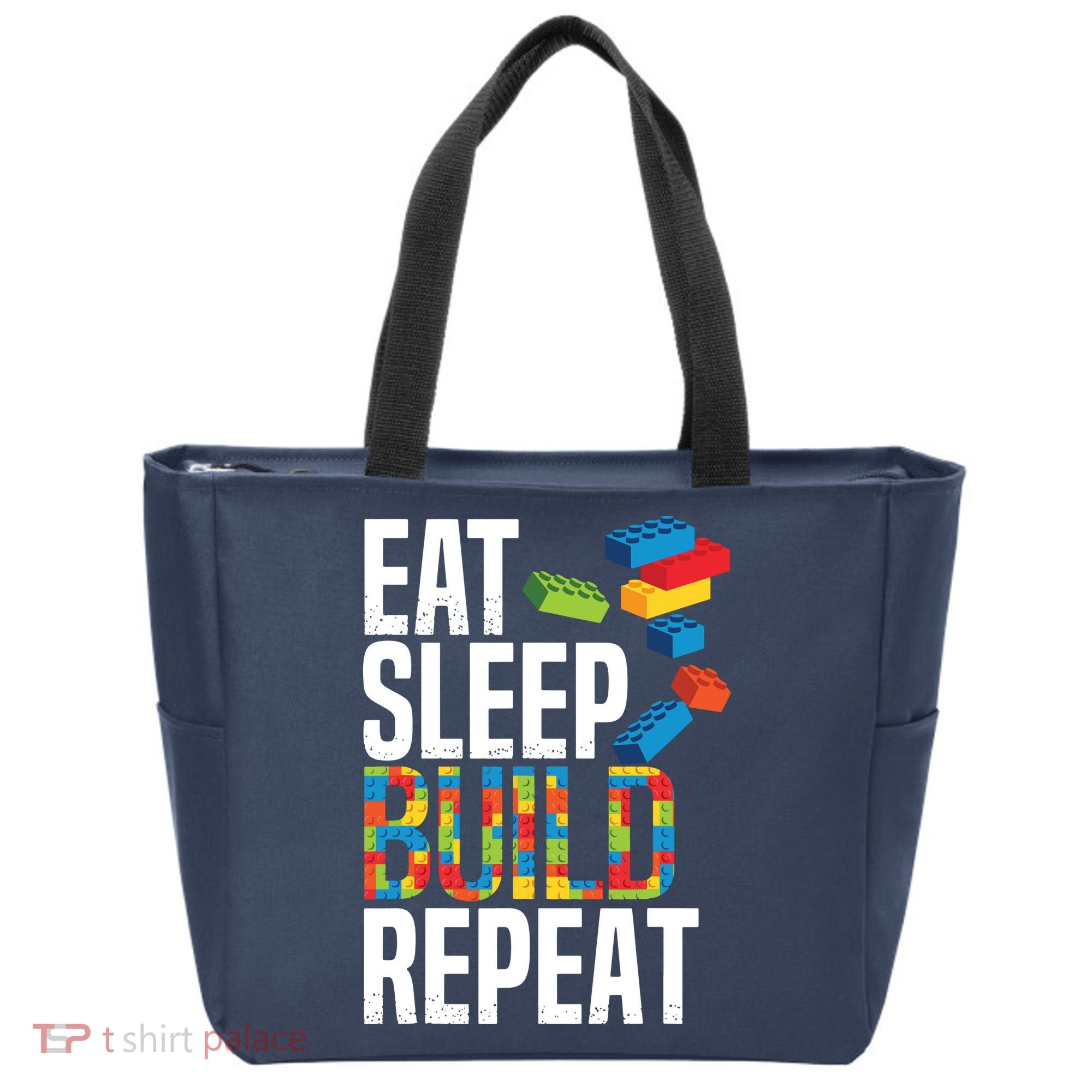 Eat Sleep Build Repeat Building Blocks Bricks Master Builder Bag