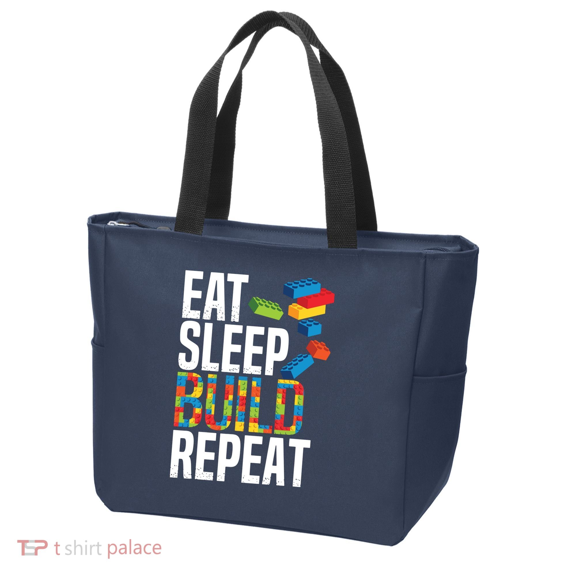 Eat Sleep Build Repeat Building Blocks Bricks Master Builder Bag