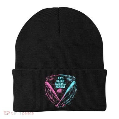 Eat Sleep Baseball Repeat Baseball Life Player Funny Beanie