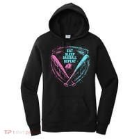 Eat Sleep Baseball Repeat Baseball Life Player Funny Women's Hoodie thumb 0