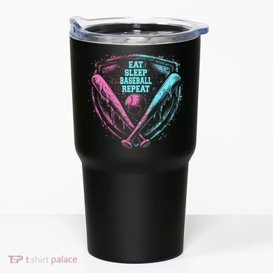 Eat Sleep Baseball Repeat Baseball Life Player Funny Tumbler