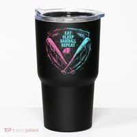 Eat Sleep Baseball Repeat Baseball Life Player Funny Tumbler thumb 0