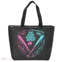 Eat Sleep Baseball Repeat Baseball Life Player Funny Tote Bag thumb 0