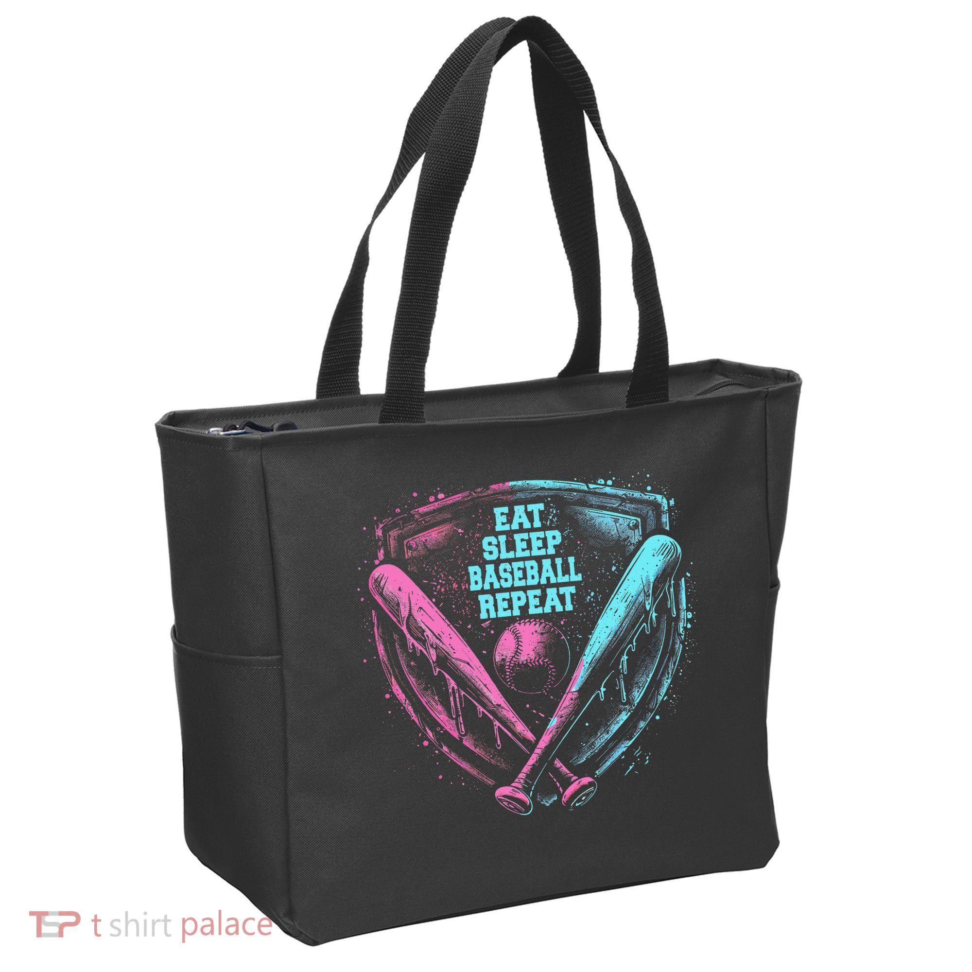 Eat Sleep Baseball Repeat Baseball Life Player Funny Tote Bag