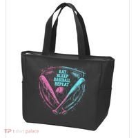 Eat Sleep Baseball Repeat Baseball Life Player Funny Tote Bag thumb 3