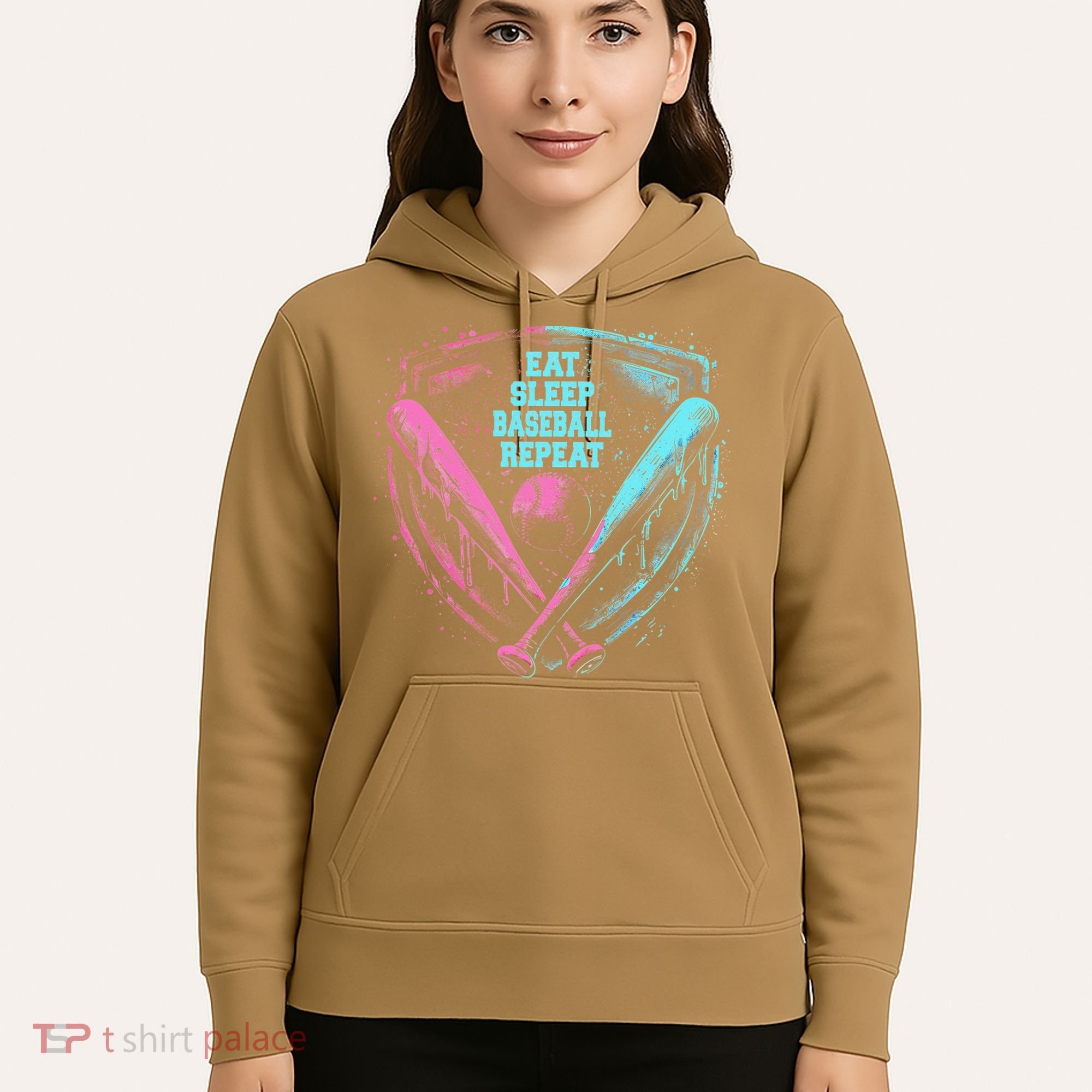 Eat Sleep Baseball Repeat Baseball Life Player Funny Hoodie