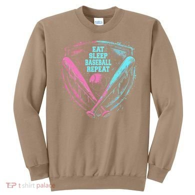 Eat Sleep Baseball Repeat Baseball Life Player Funny Sweatshirt