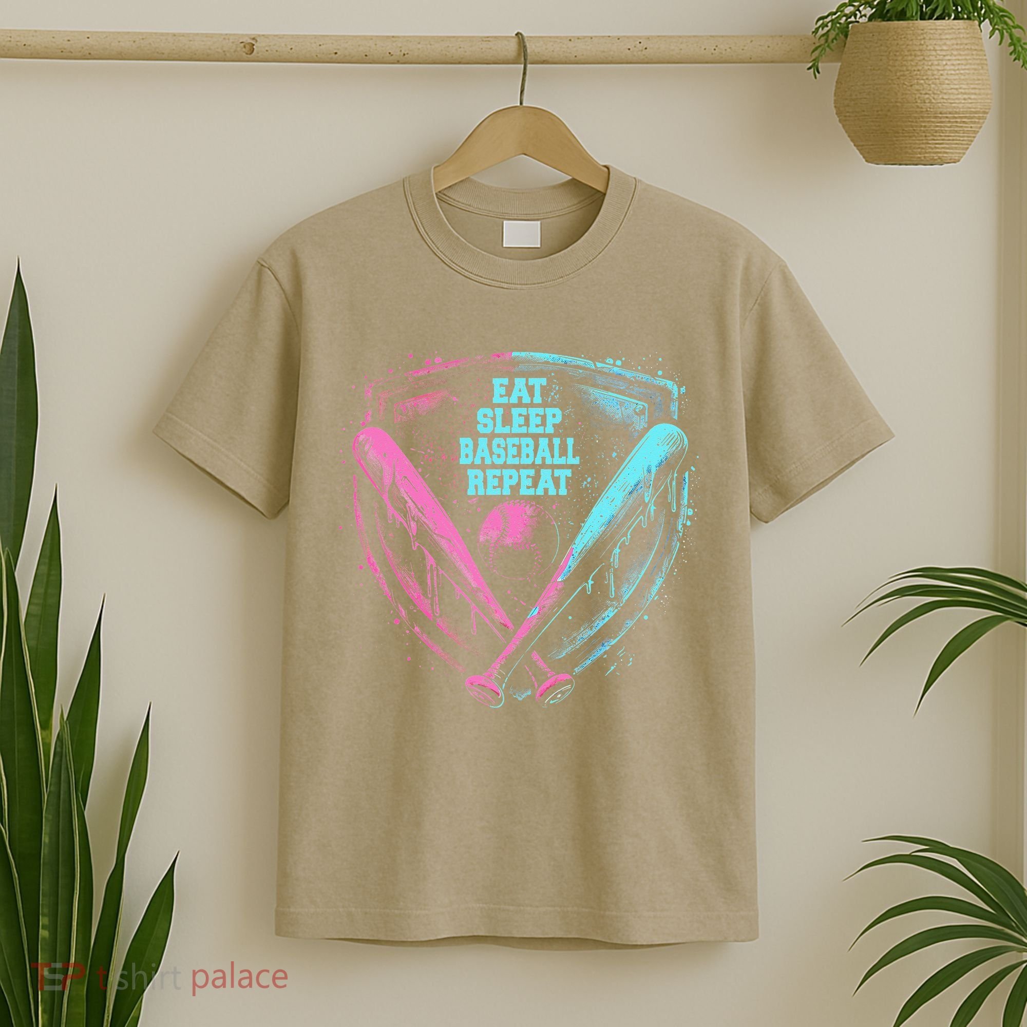 Eat Sleep Baseball Repeat Baseball Life Player Funny T-Shirt