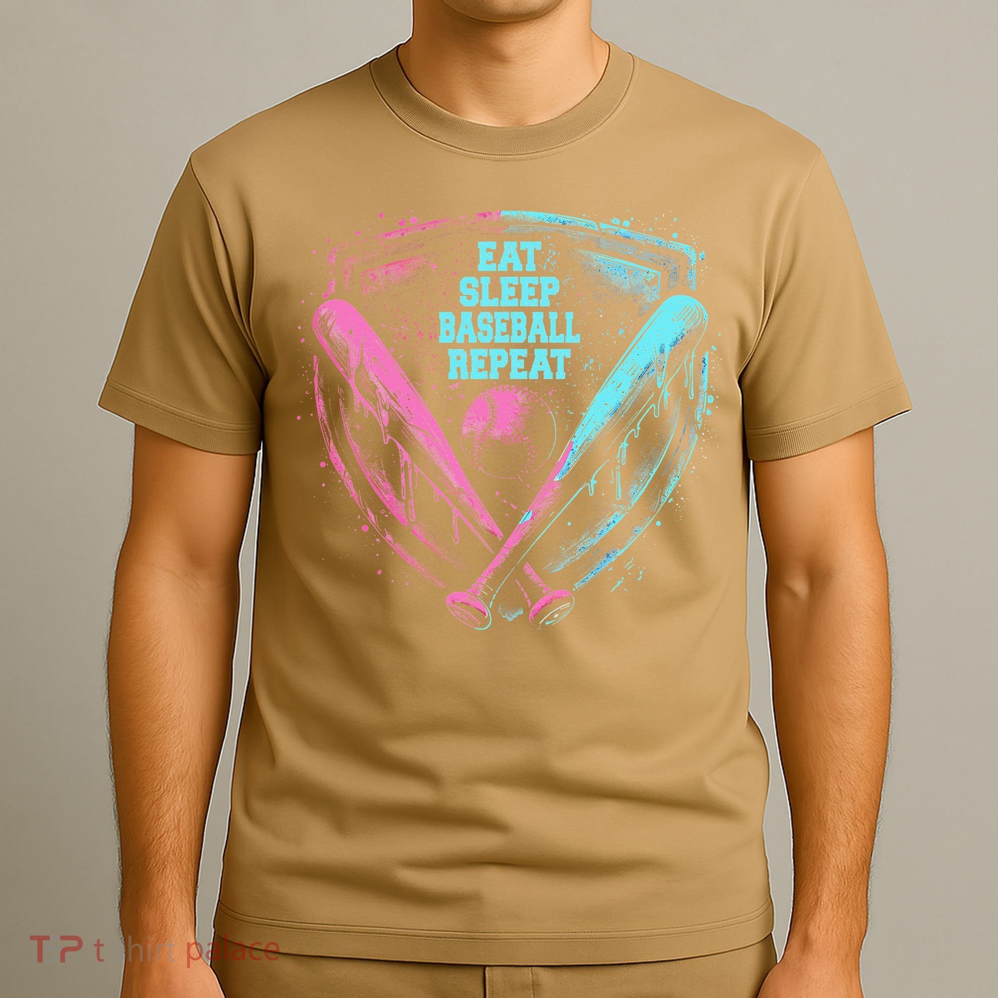 Eat Sleep Baseball Repeat Baseball Life Player Funny T-Shirt