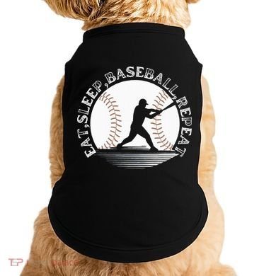 Eat Sleep Baseball Repeat Baseball Player Doggie Tank