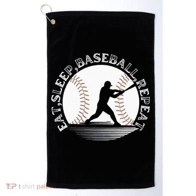 Eat Sleep Baseball Repeat Baseball Player Golf Towel