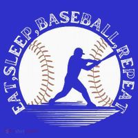 Eat Sleep Baseball Repeat Baseball Player Apron thumb 3