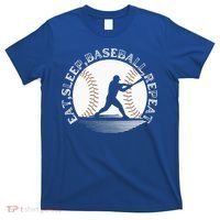 Eat Sleep Baseball Repeat Baseball Player T-Shirt thumb 0