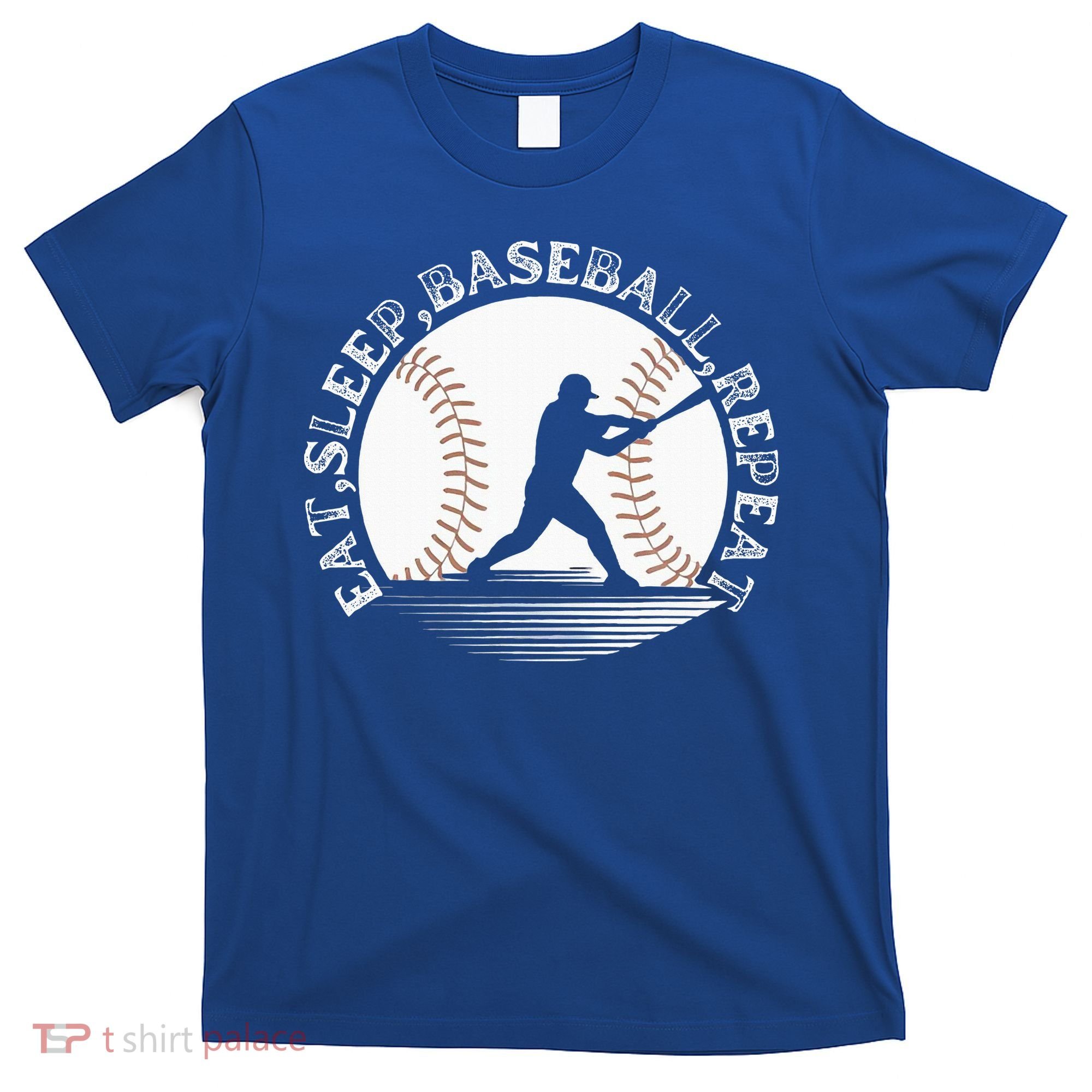 Eat Sleep Baseball Repeat Baseball Player T-Shirt