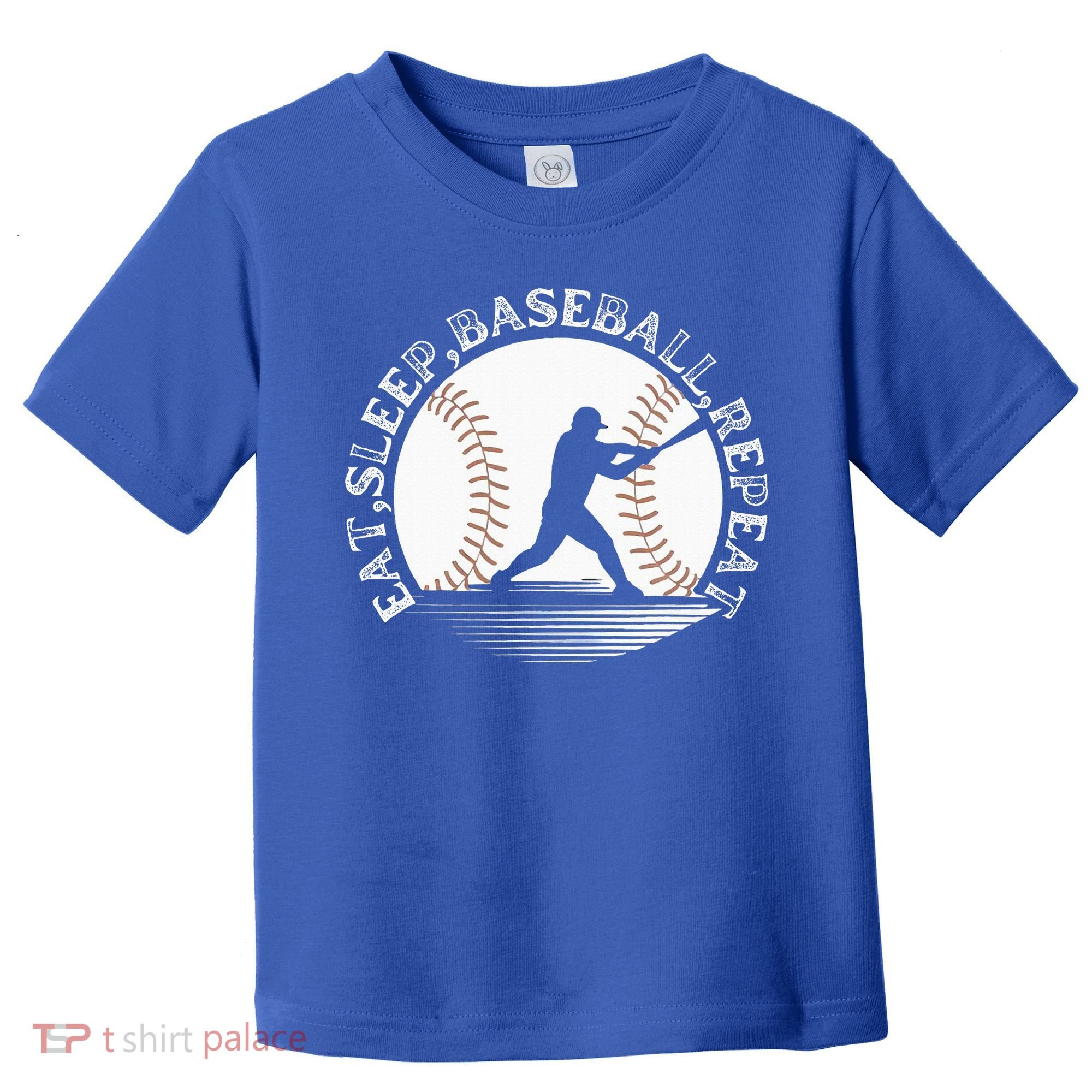 Eat Sleep Baseball Repeat Baseball Player Toddler T-Shirt