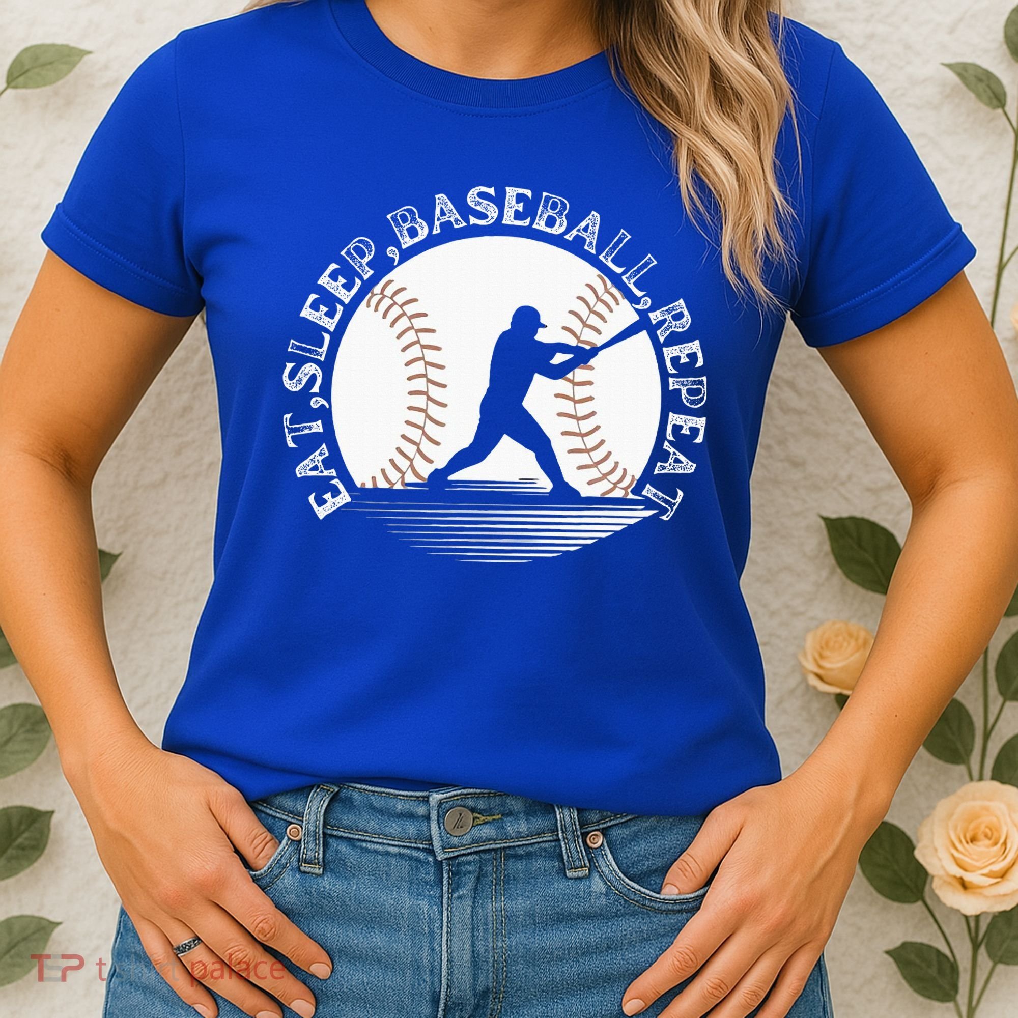 Eat Sleep Baseball Repeat Baseball Player Women's T-Shirt