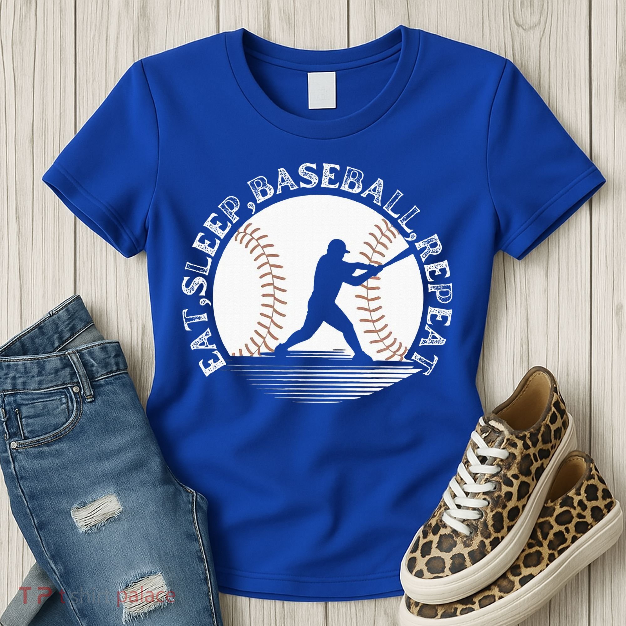 Eat Sleep Baseball Repeat Baseball Player Women's T-Shirt