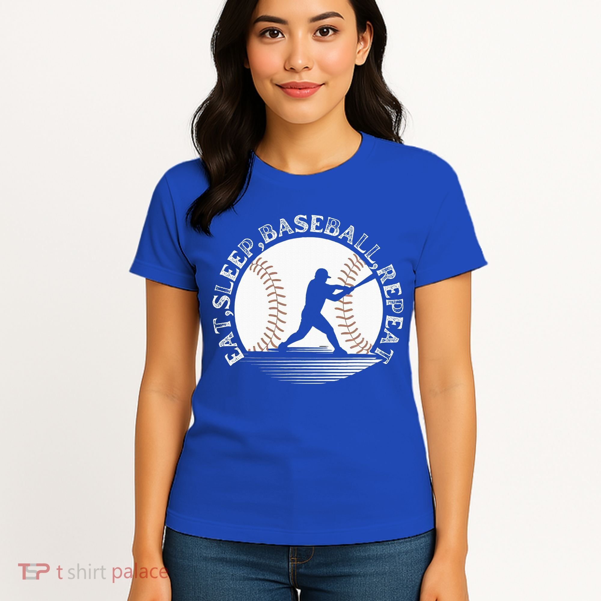 Eat Sleep Baseball Repeat Baseball Player Women's T-Shirt