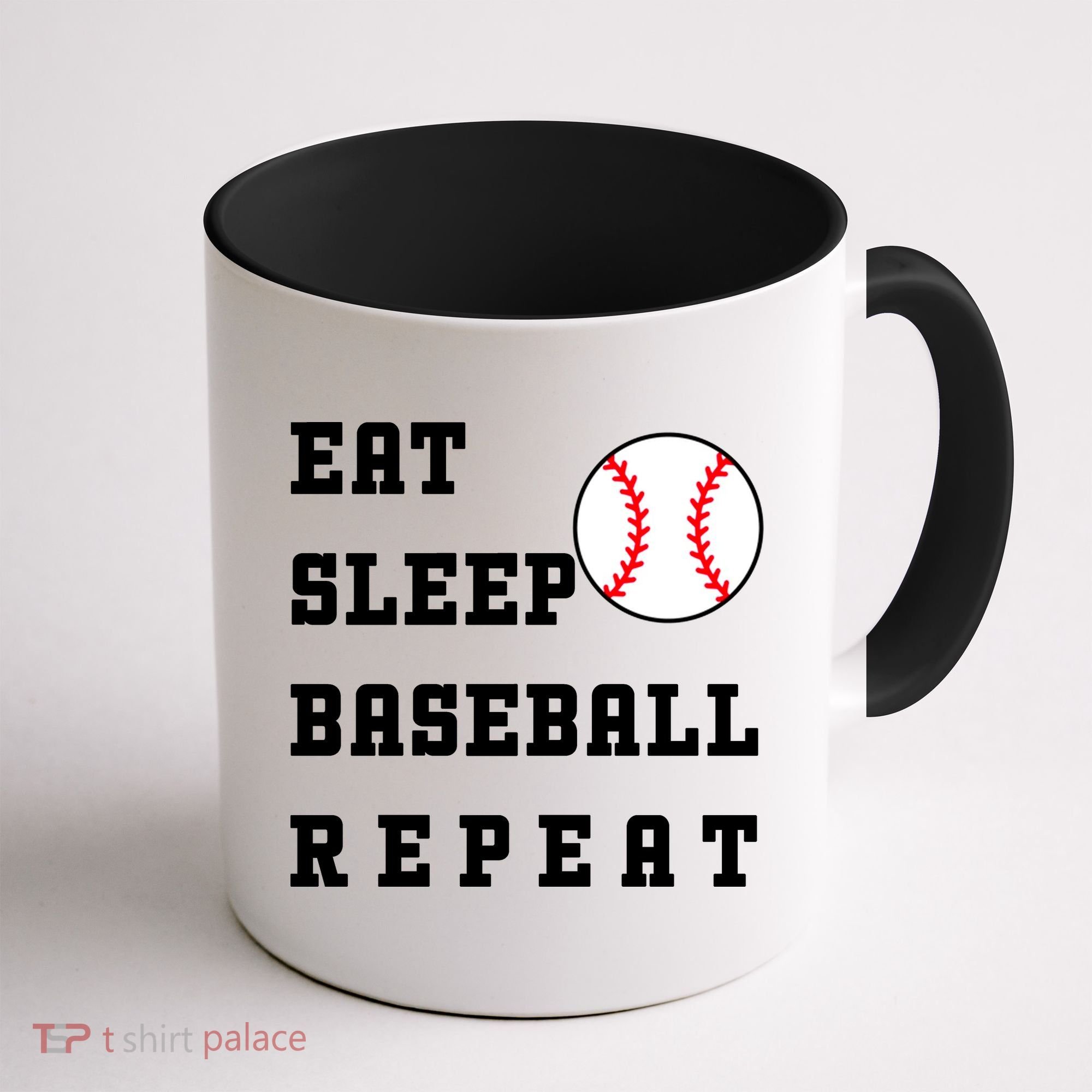 Eat Sleep Baseball Repeat Coffee Mug