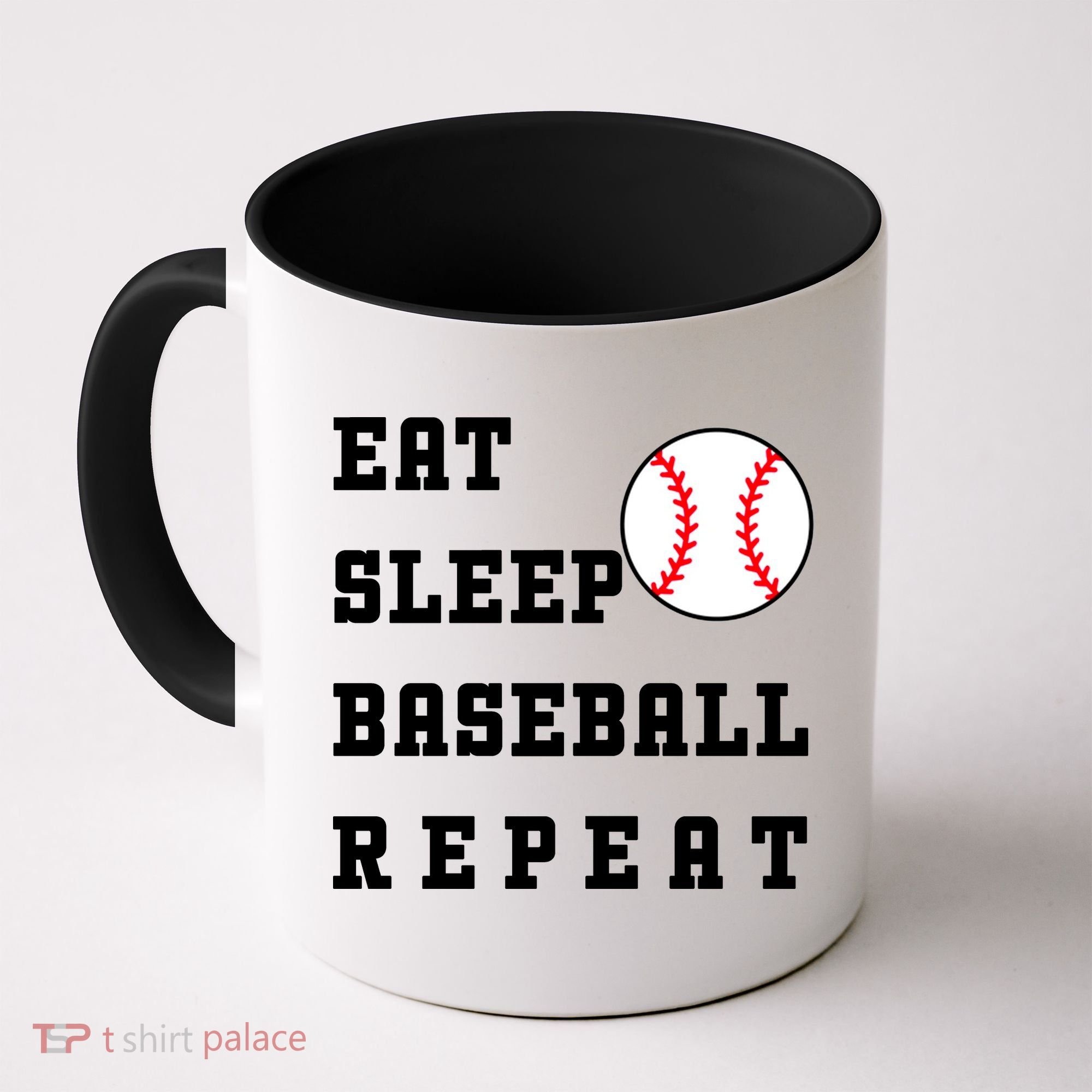 Eat Sleep Baseball Repeat Coffee Mug