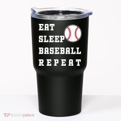 Eat Sleep Baseball Repeat Tumbler