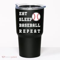 Eat Sleep Baseball Repeat Tumbler thumb 0