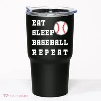 Eat Sleep Baseball Repeat Tumbler thumb 0