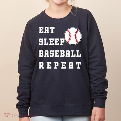 Eat Sleep Baseball Repeat Women's Sweatshirt