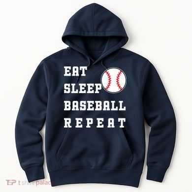 Eat Sleep Baseball Repeat Hoodie