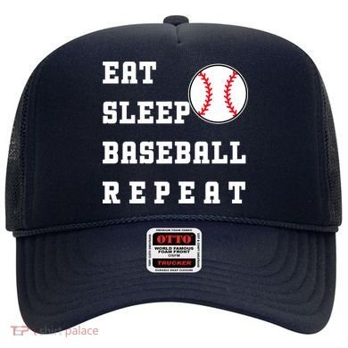 Eat Sleep Baseball Repeat Hat