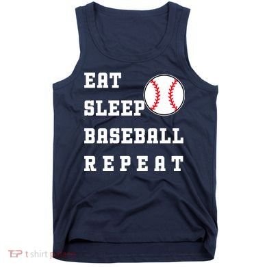 Eat Sleep Baseball Repeat Tank Top
