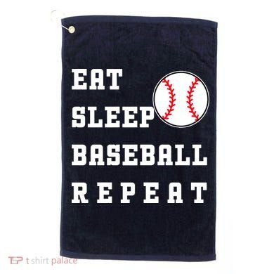 Eat Sleep Baseball Repeat Golf Towel