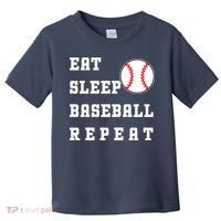 Eat Sleep Baseball Repeat Toddler T-Shirt thumb 0