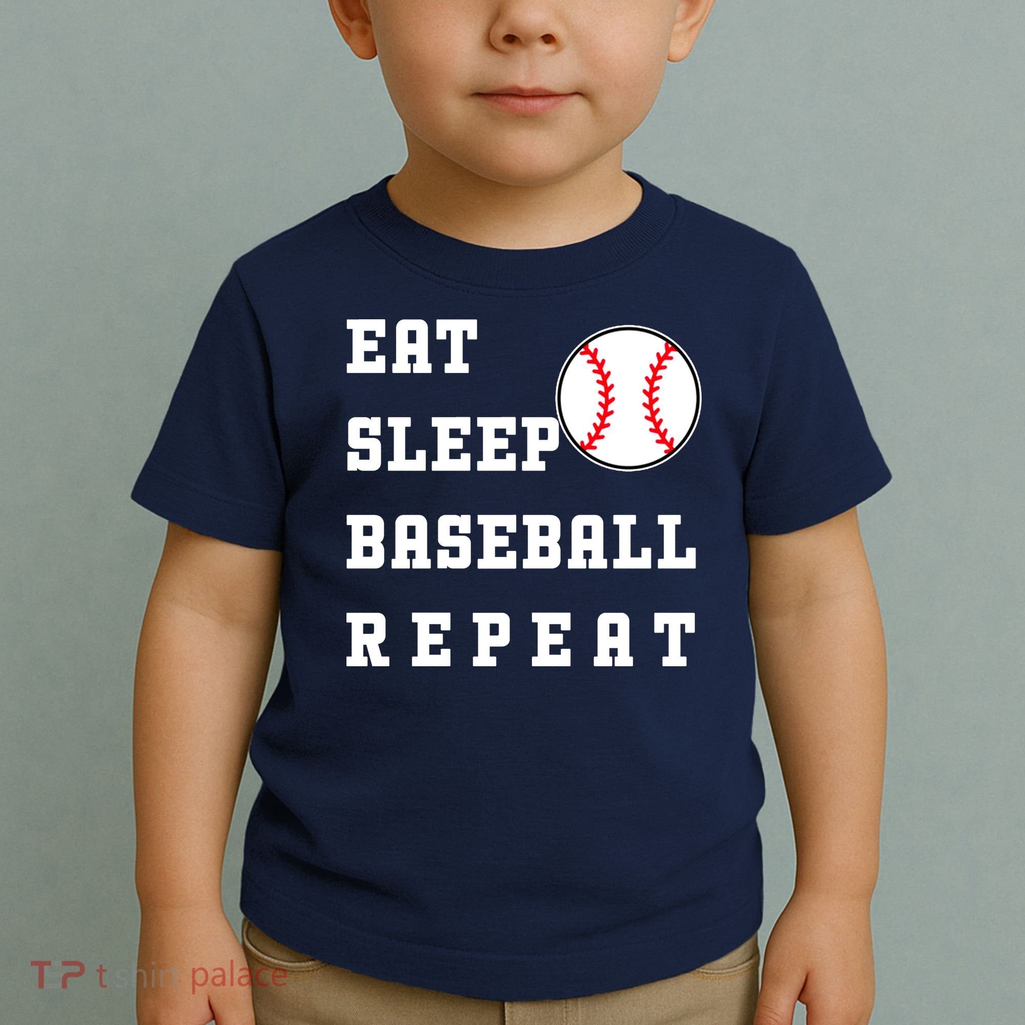Eat Sleep Baseball Repeat Toddler T-Shirt