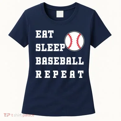 Eat Sleep Baseball Repeat Women's T-Shirt
