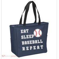 Eat Sleep Baseball Repeat Tote Bag thumb 2