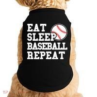 Eat Sleep Baseball Repeat Meaningful Gift Doggie Tank thumb 0