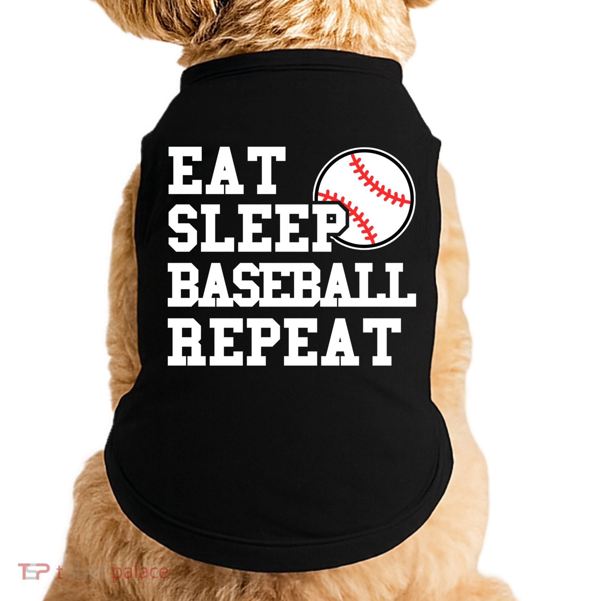 Eat Sleep Baseball Repeat Meaningful Gift Doggie Tank