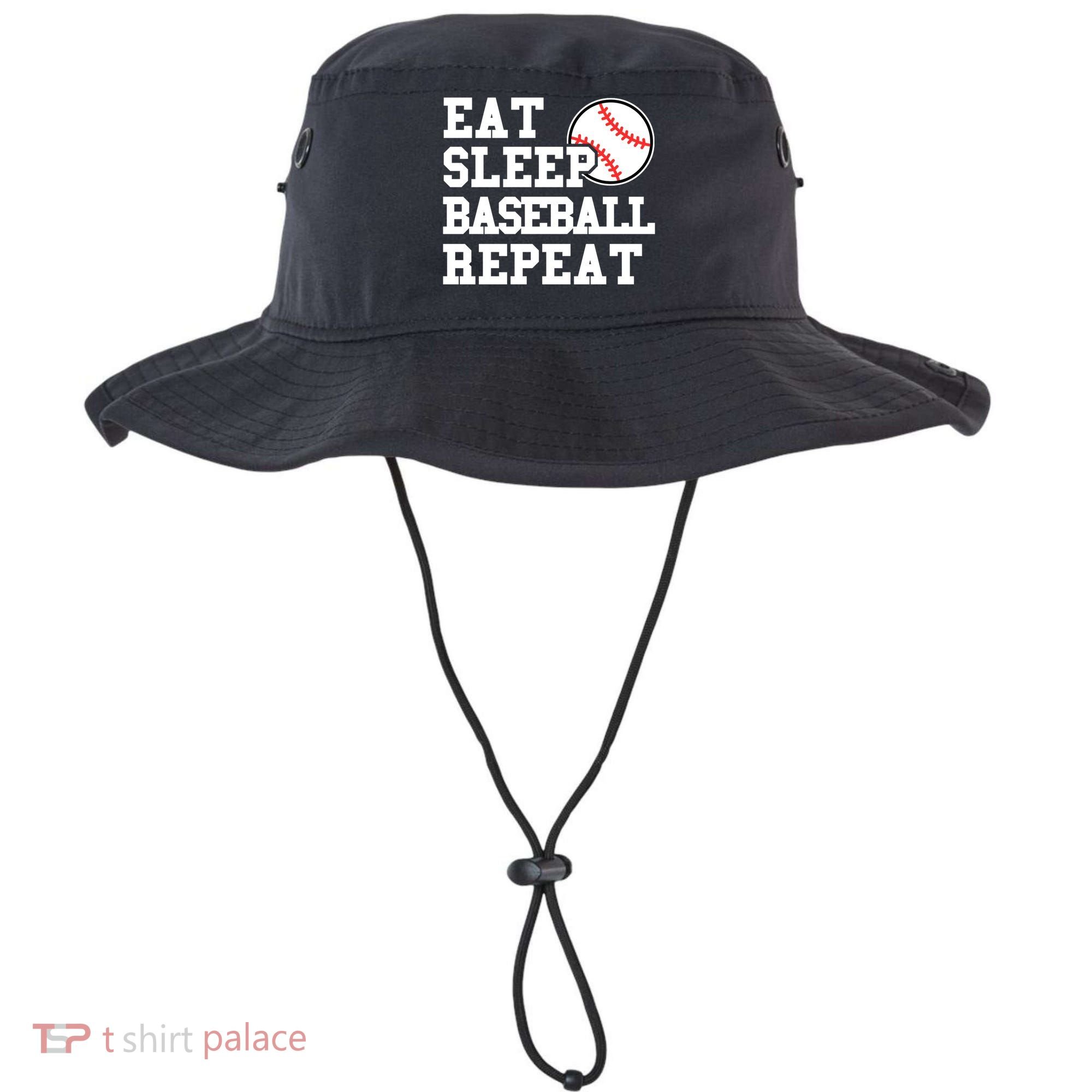 Eat Sleep Baseball Repeat Meaningful Gift Bucket Hat