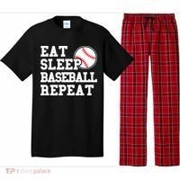Eat Sleep Baseball Repeat Meaningful Gift Pajama Set thumb 0