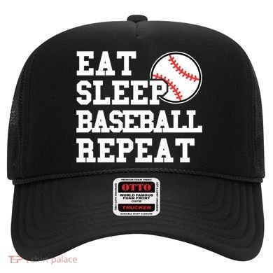 Eat Sleep Baseball Repeat Meaningful Gift Hat