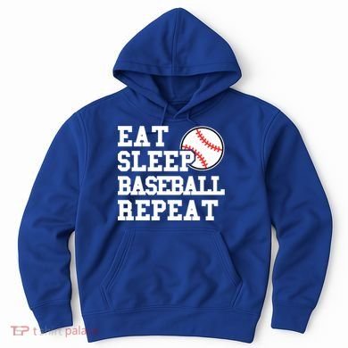 Eat Sleep Baseball Repeat Meaningful Gift Hoodie